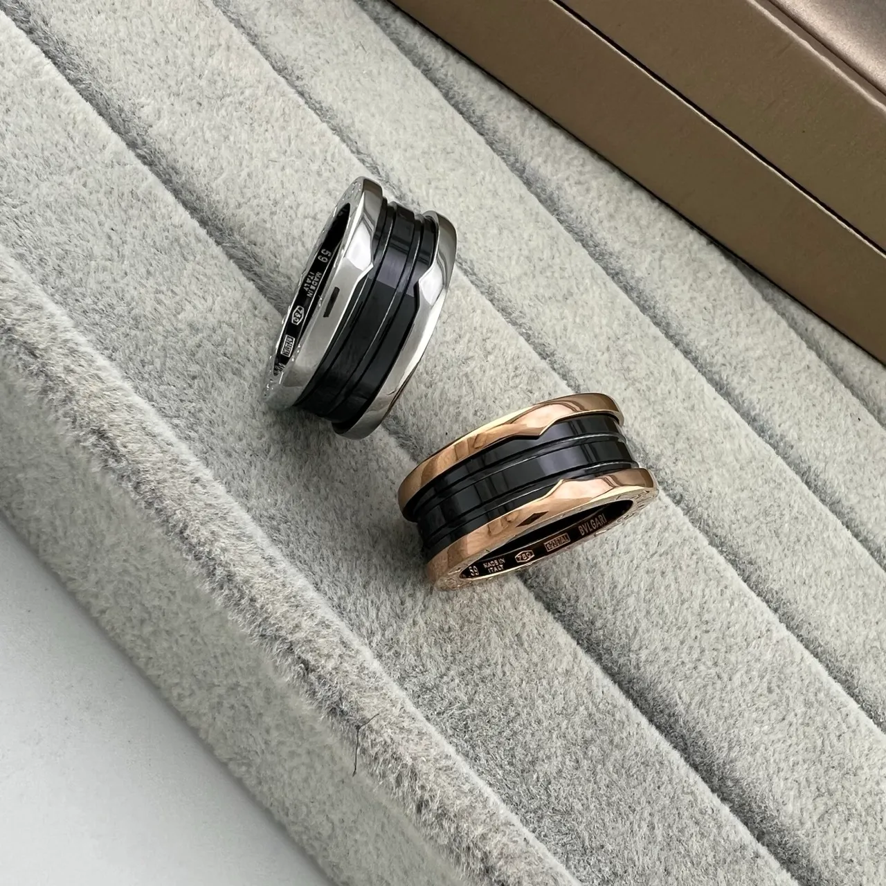 Bvlgari B.zero1 Multi-Band Ceramic and Metal Rings 3