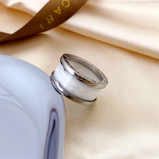 Bvlgari B.zero1 Multi-Band Gold-Tone and Black Ceramic Ring 4