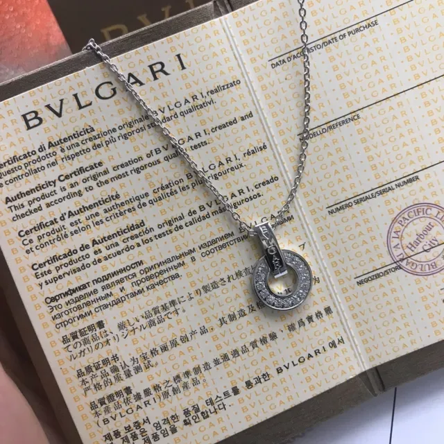 Bvlgari B.zero1 Open Circle Pavé Diamond and Rose Gold Necklace 4
