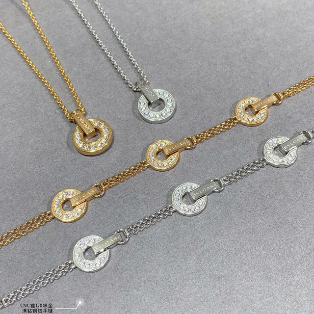 Bvlgari B.zero1 Pavé Circular Link Chain Bracelet 3