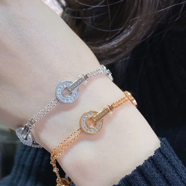 Bvlgari B.zero1 Pavé Circular Link Chain Bracelet 9