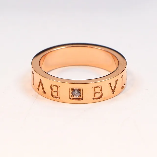 Bvlgari B.zero1 Argent Or Gravé Logo Bande Channel-Set Pierres Bague 4