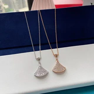 Bvlgari Diva's Dream Fan-Shaped Pavé Diamond Necklace