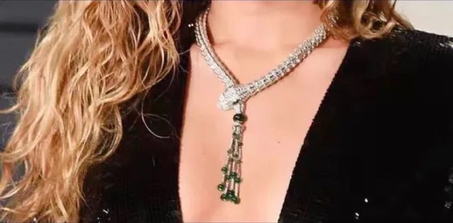 Bvlgari Serpenti Alta Joias Diamantes e Esmeraldas Colar com Tassel 9