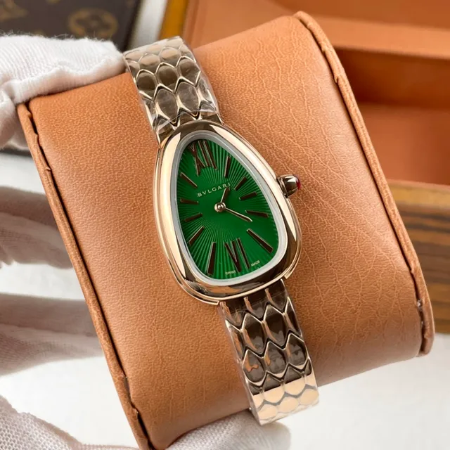 Bvlgari Serpenti Goutte Verte Sunburst Montre Mécanique 6
