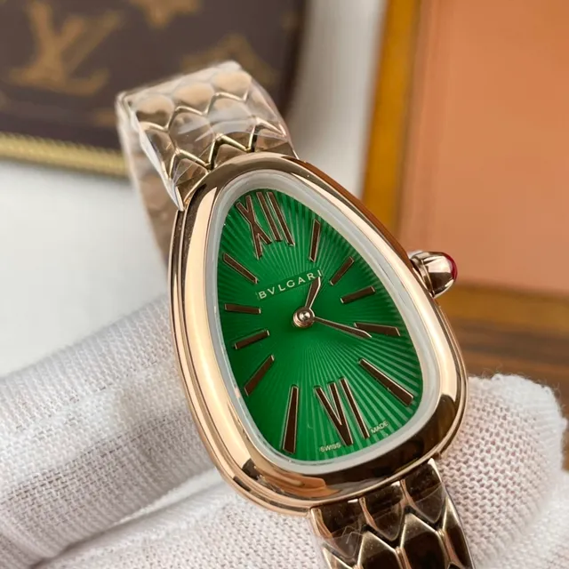 Bvlgari Serpenti Goutte Verte Sunburst Montre Mécanique 7