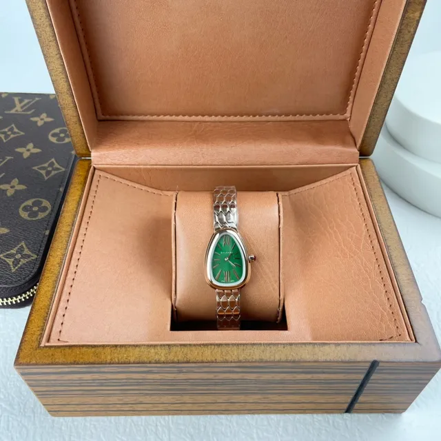 Bvlgari Serpenti Goutte Verte Sunburst Montre Mécanique 8