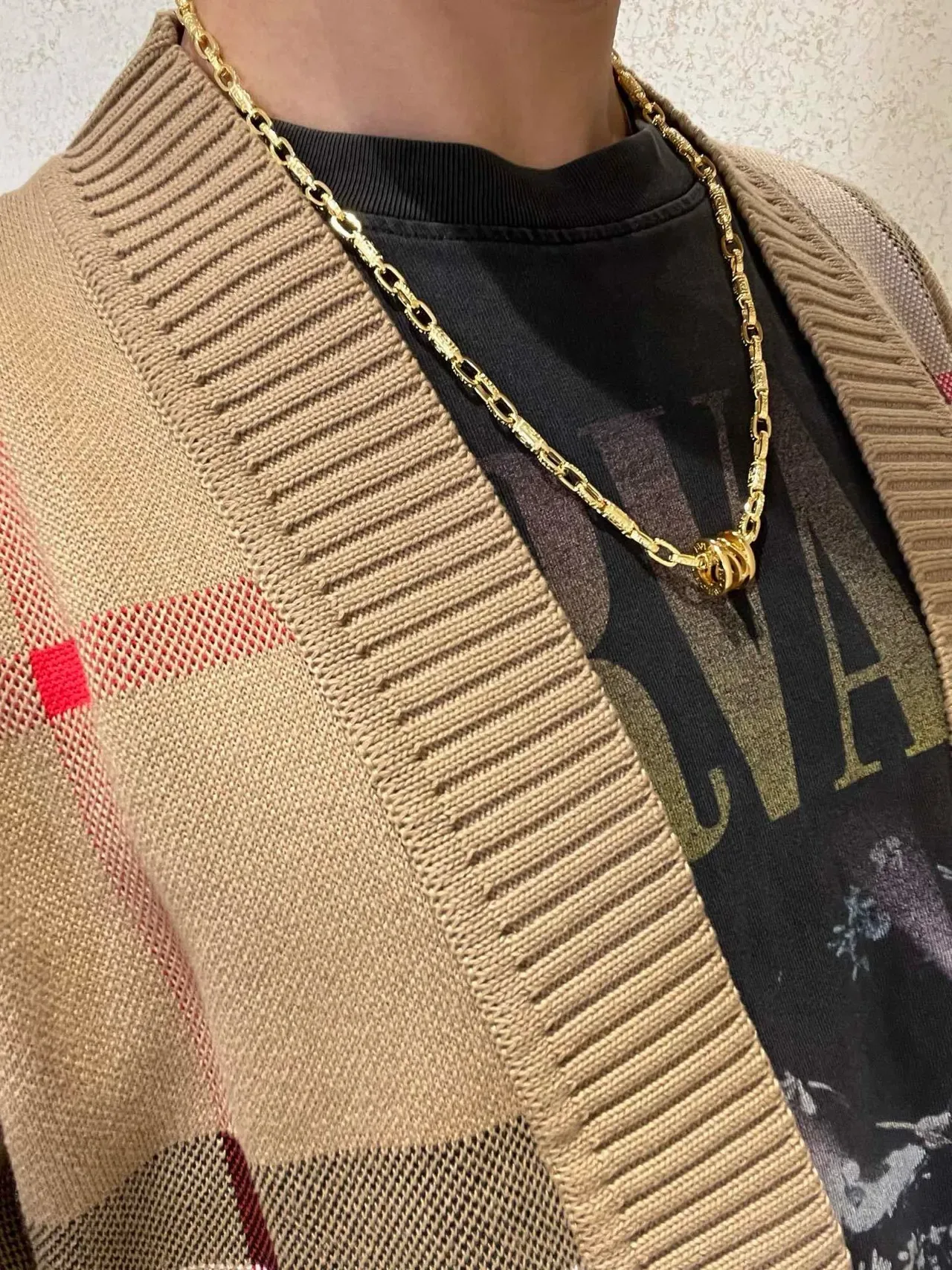 Bvlgari Tubogas-Style Gold Chain Necklace 8