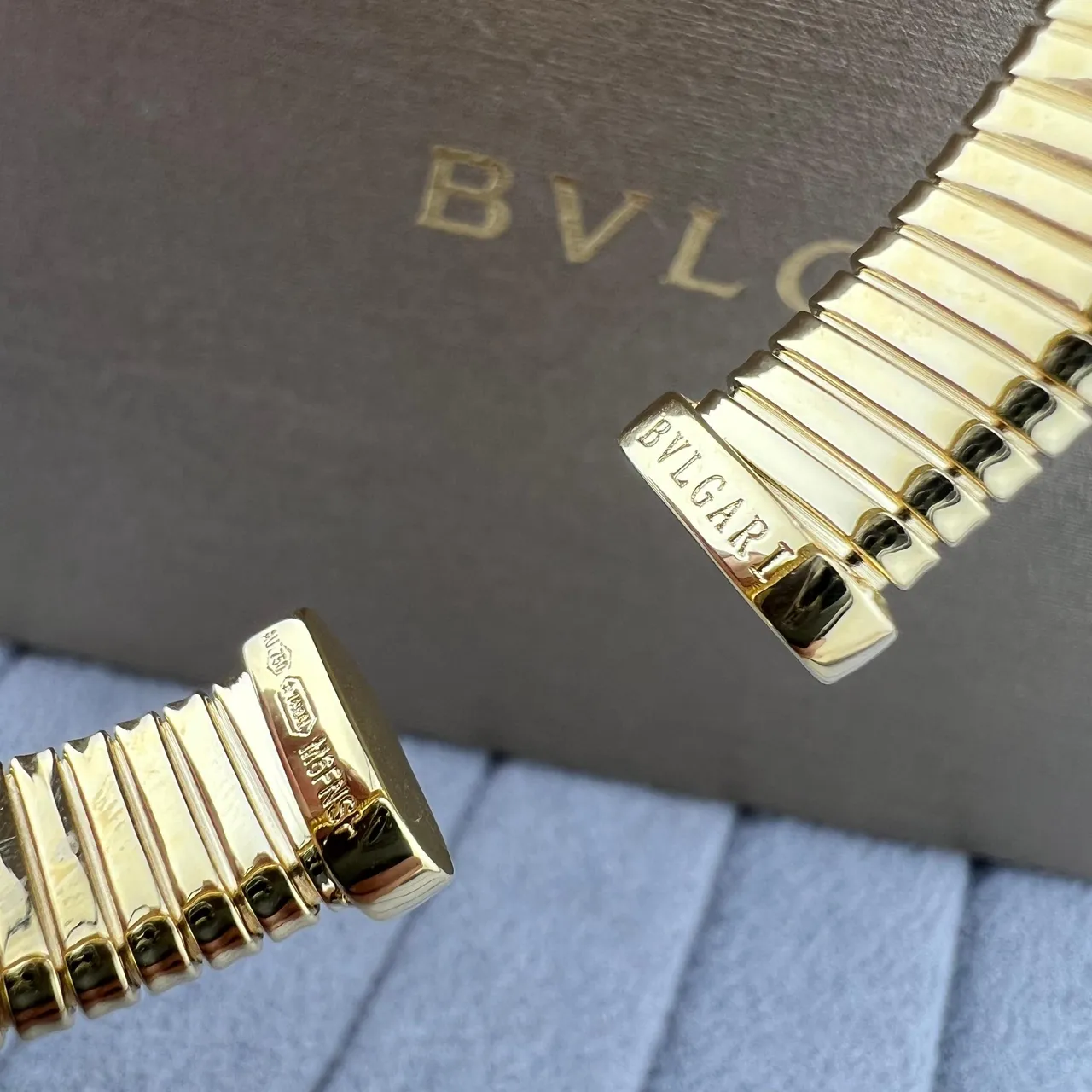 Bvlgari Tubogas Yellow Gold and Rose Gold Bracelets 2