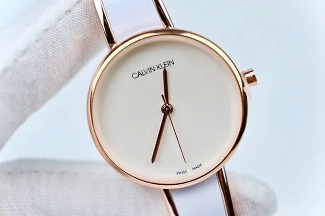 Calvin Klein Minimalist Bangle White Strap Quartz Watch 2