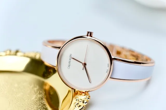 Calvin Klein Minimalist Bangle White Strap Quartz Watch 3