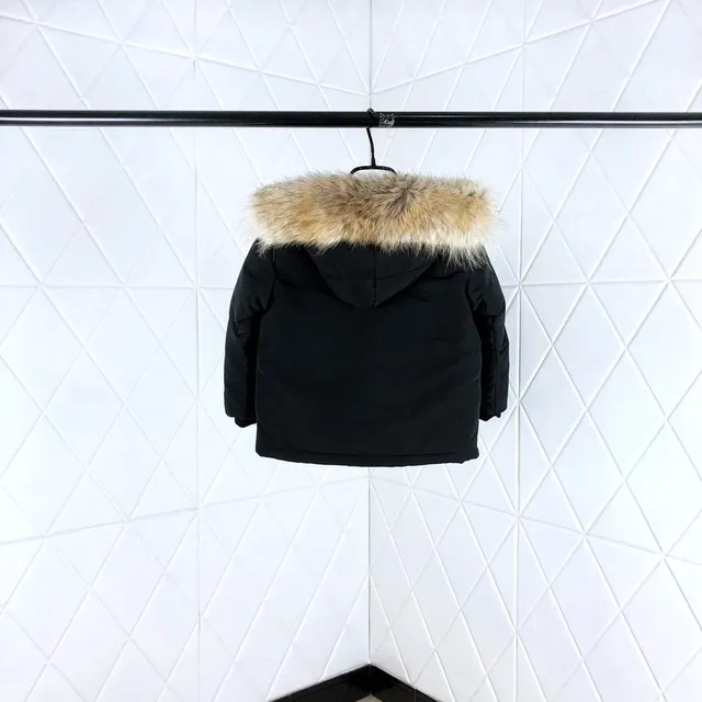 Canada Goose Expedition Red Beige Hooded Fur-Trimmed Parka 12
