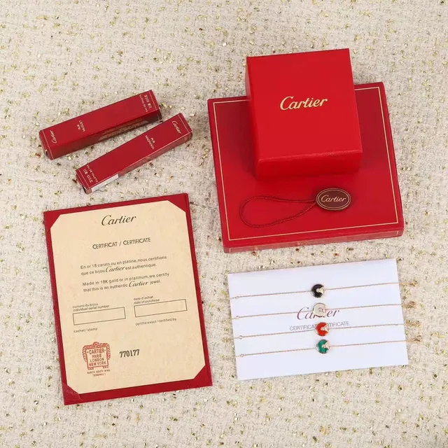 Cartier Amulette de Cartier المالاكايت اليشم الأحمر اللؤلؤي اليونكس قلادة 2