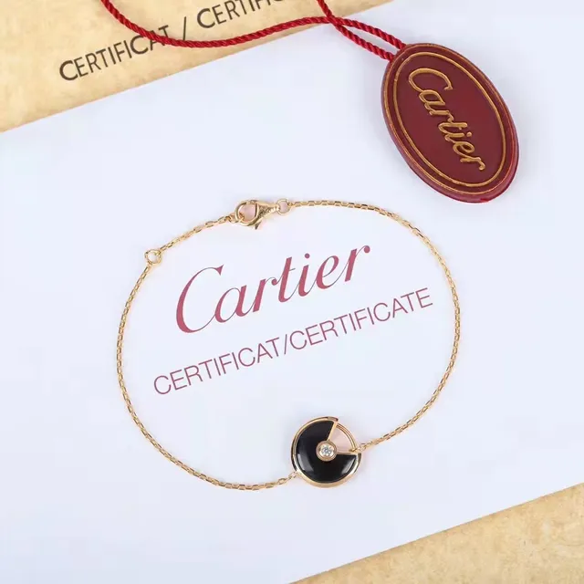Cartier Amulette de Cartier المالاكايت اليشم الأحمر اللؤلؤي اليونكس قلادة 3