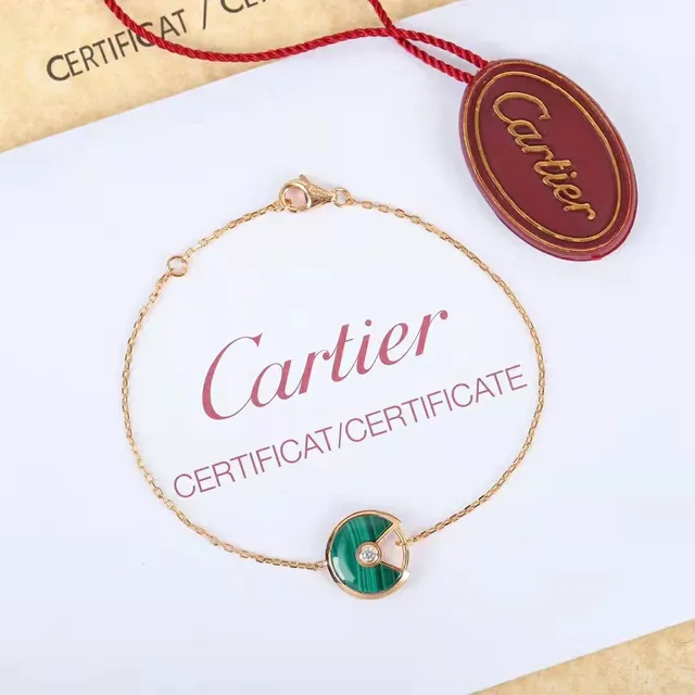 Cartier Amulette de Cartier المالاكايت اليشم الأحمر اللؤلؤي اليونكس قلادة 5