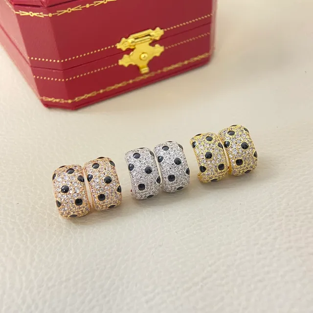 Anel Cartier Ouro Preto Pavé-Set com Forma de Domo de Banda 2