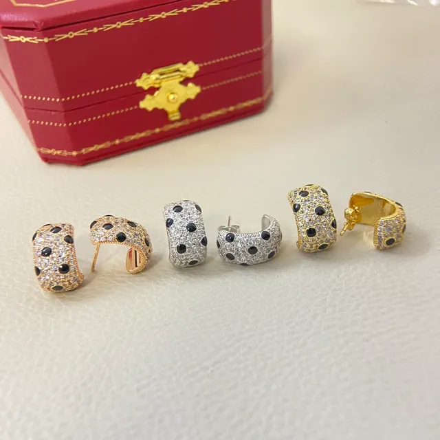 Anel Cartier Ouro Preto Pavé-Set com Forma de Domo de Banda 3