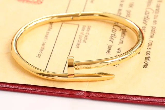 Cartier Juste un Clou سوار ذهب وردي ذهب أبيض ذهب أصفر سوارات 6