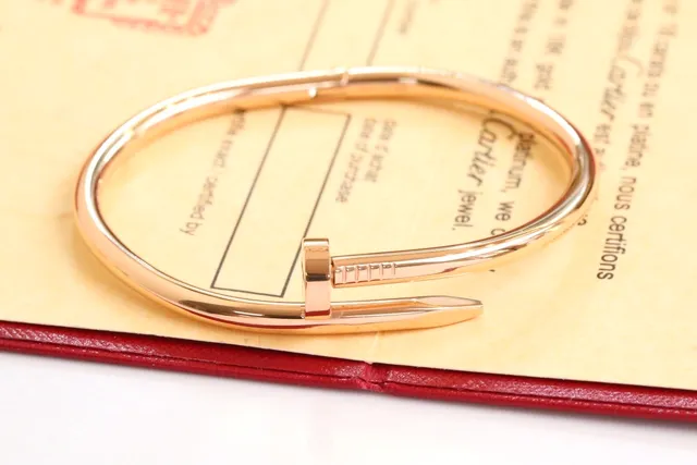 Cartier Juste un Clou سوار ذهب وردي ذهب أبيض ذهب أصفر سوارات 7