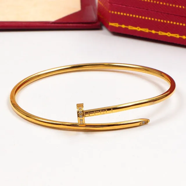 Cartier Juste un Clou Bracelet jonc ouvert avec fermoir motif clou or argent 8