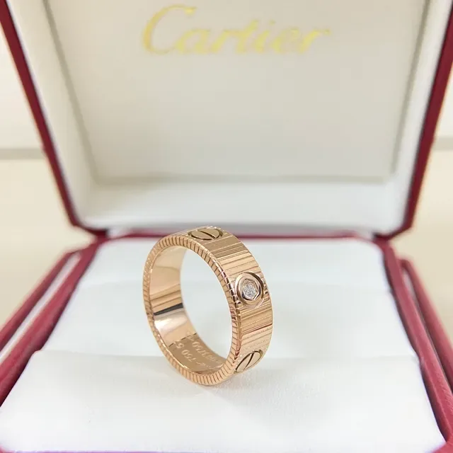 Cartier Juste un Clou Bague or et argent avec bande cannelée motif tête de vis 7