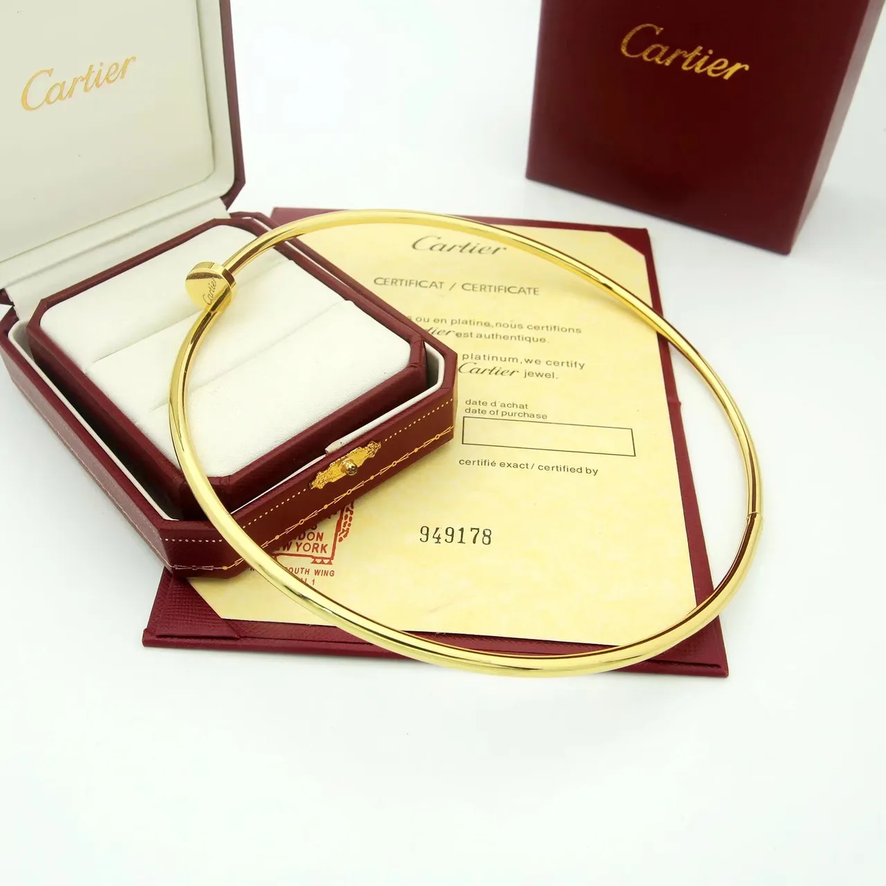 Cartier Juste un Clou bracelet fin circulaire en or et argent avec fermoir à tête de vis 6