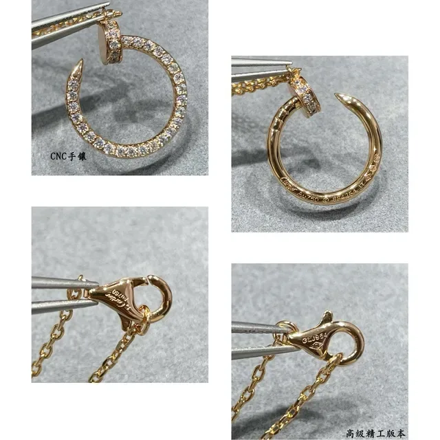 Cartier Juste un Clou Pavé Open-Circle Pendant Necklace 3