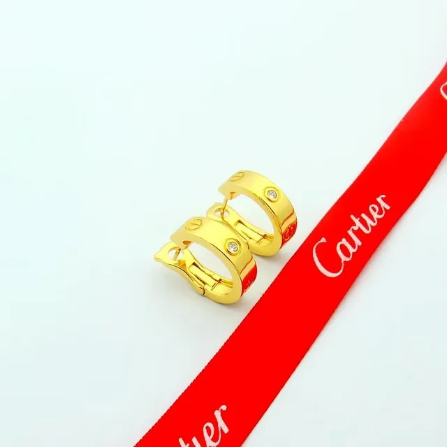 Cartier Love সোনা রুপো হিঞ্জড হুপ স্ক্রু-মোটিফ কানের দুল 5
