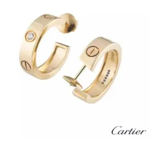 Cartier Love সোনা রুপো হিঞ্জড হুপ স্ক্রু-মোটিফ কানের দুল 9