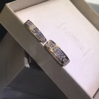 Cartier Love Ring Pavé-Set Triple-Screw Wide Band Ring