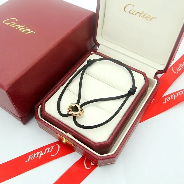 Cartier Trinity গোলাপি কর্ড ব্রেসলেট 3