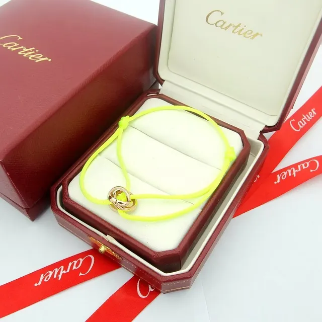 Cartier Trinity গোলাপি কর্ড ব্রেসলেট 7