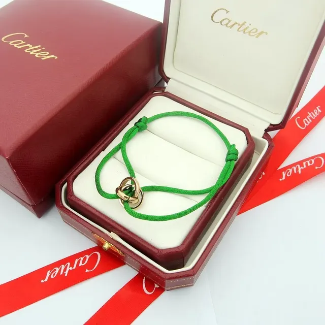 Cartier Trinity গোলাপি কর্ড ব্রেসলেট 8