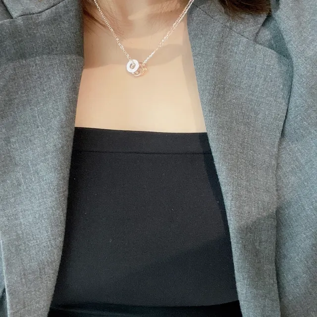 Cartier Trinity Triple Interlocking Rings Necklace 7