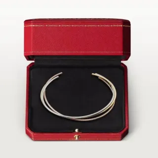Cartier Trinity Triple-Tone Open Cuff Bracelet