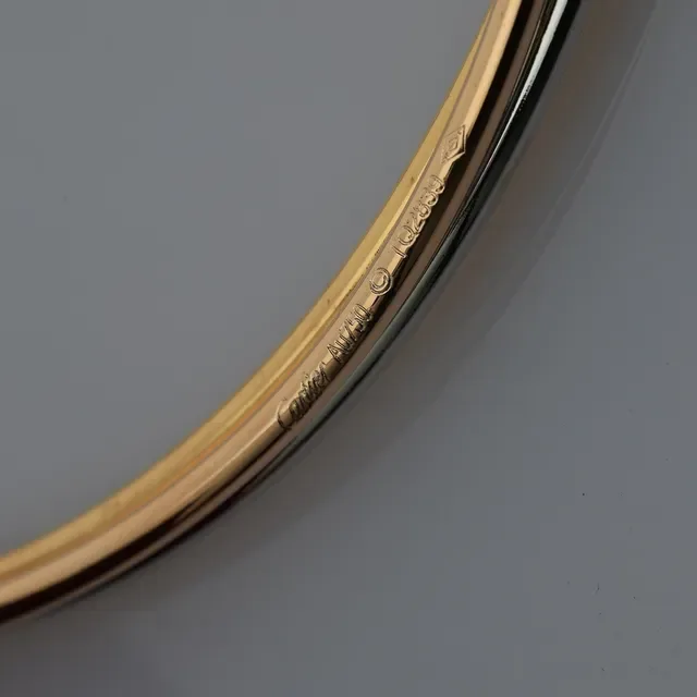 Cartier Trinity Bracelet à Manchette Ouvert Triple Ton 3