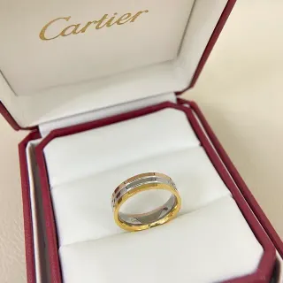 Cartier Two-Tone Grooved Band Ring