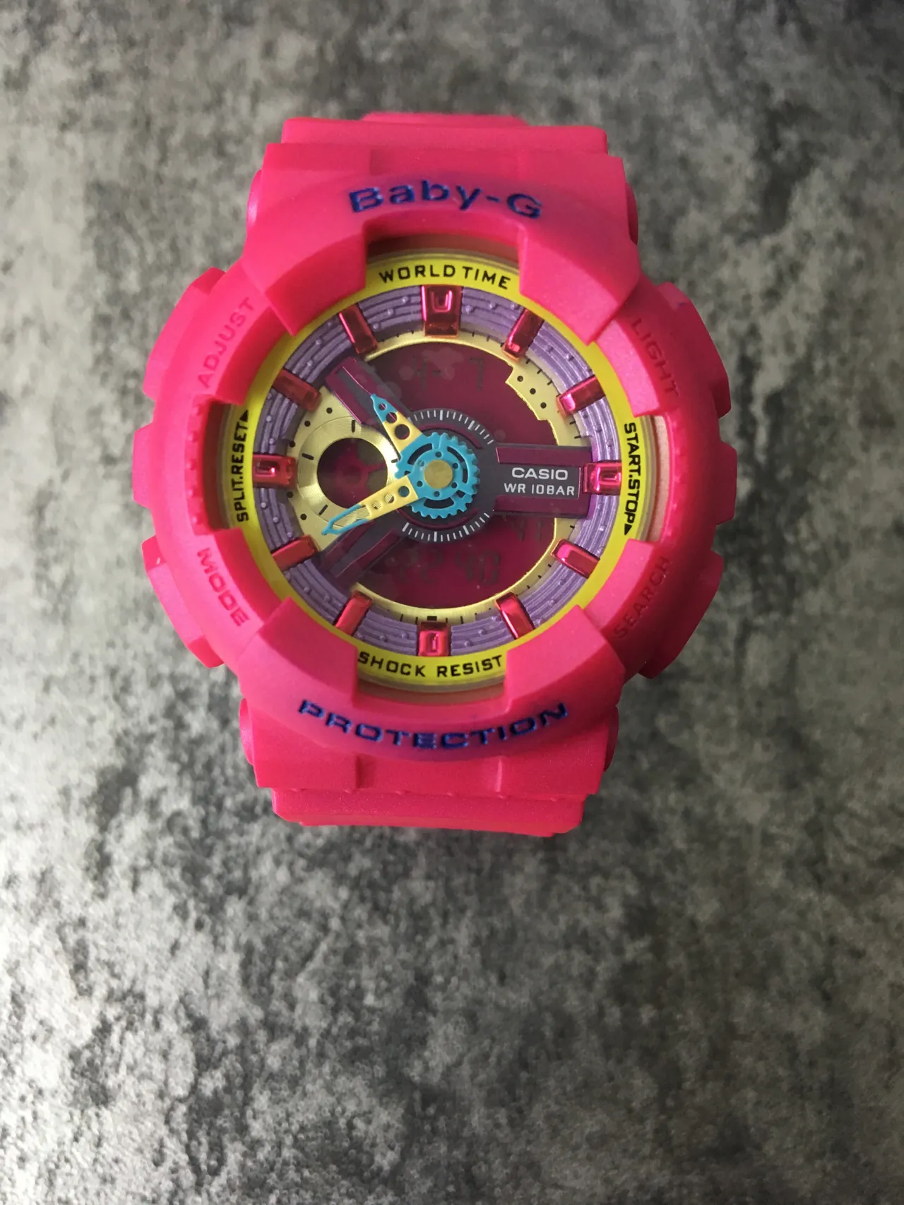 ساعة رياضية Casio Baby-G من الراتنج متعددة الألوان 1