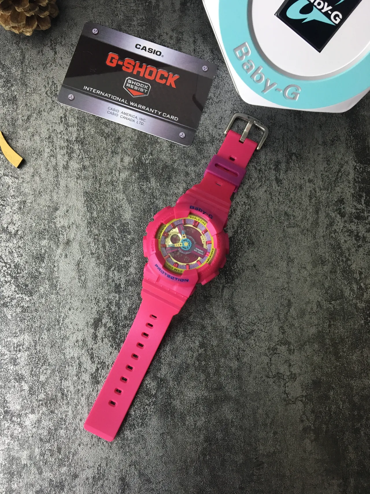 ساعة رياضية Casio Baby-G من الراتنج متعددة الألوان 5