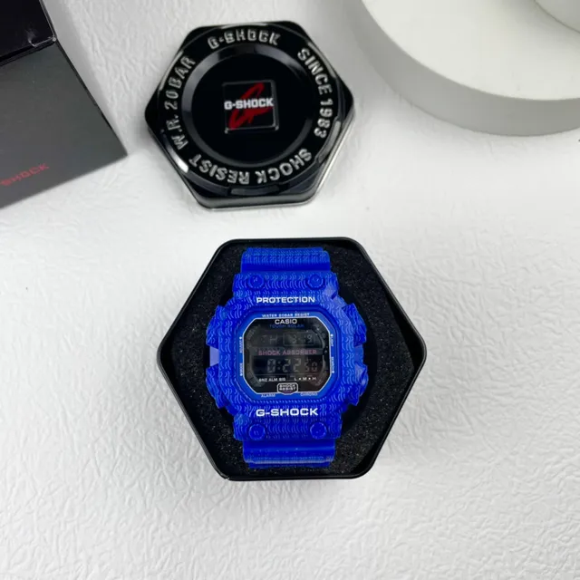 Casio G-Shock DW-5600 Blue Resin Sports Watch 4