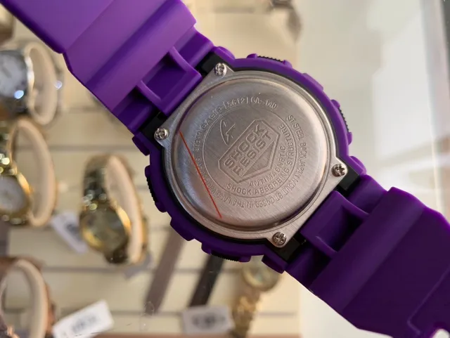 Casio G-Shock GA-100 Purple and Orange Sports Watch 3