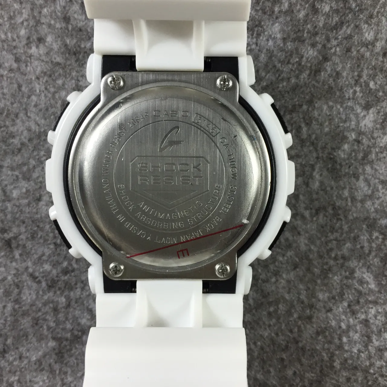 Casio G-Shock GA-100 White and Black Sports Watch 9