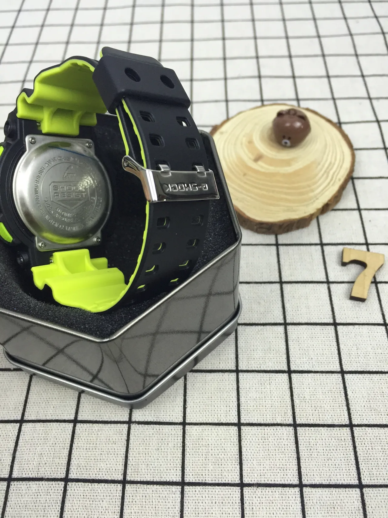 Casio G-Shock GA-110 Noir et Vert Lime Montre Sport 7