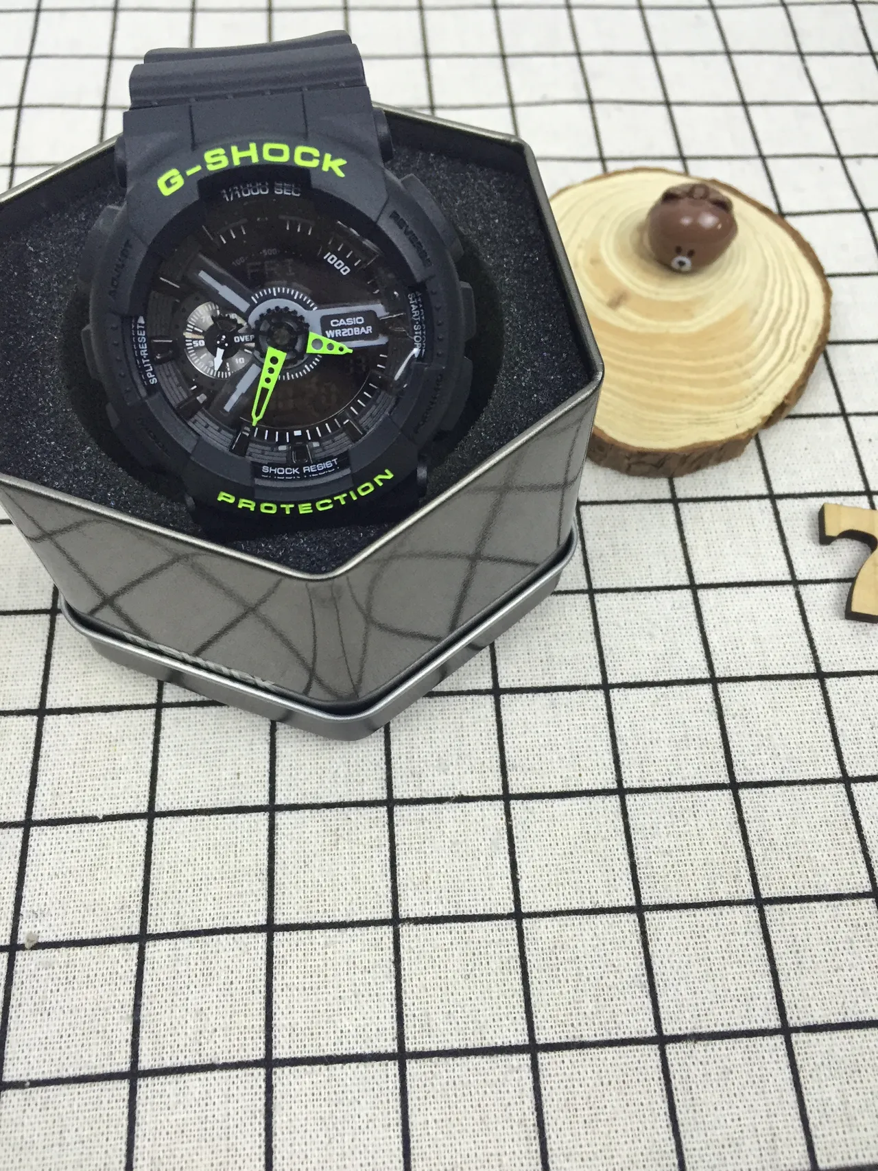 Casio G-Shock GA-110 Noir et Vert Lime Montre Sport 11