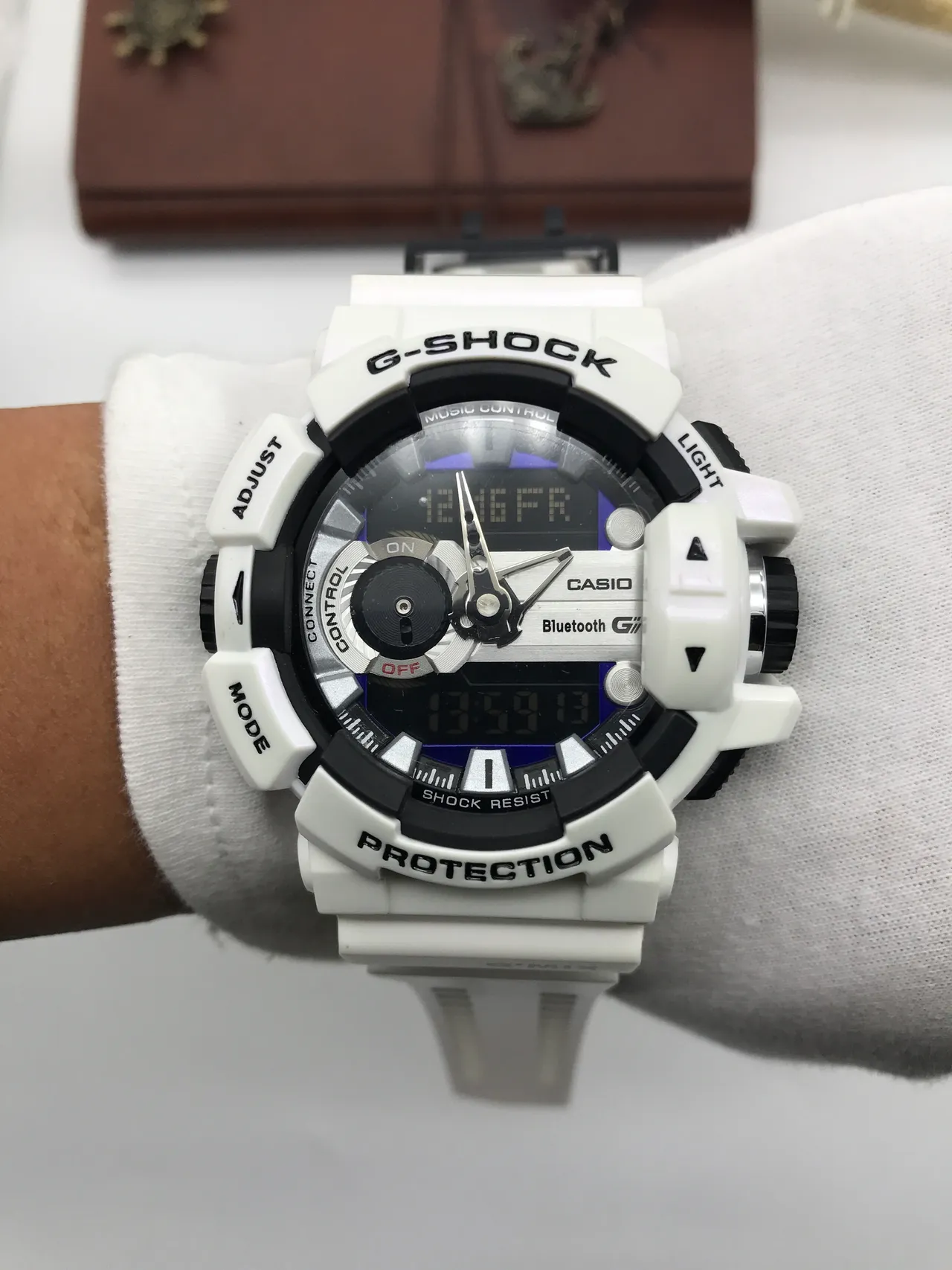 Casio G-Shock GA-2100 G-Mix White and Black Sports Watch 6