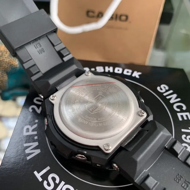 Casio G-Shock GST-B400 Black Silver Hexagonal Stainless Steel Case Resin Strap Sports Watch 3