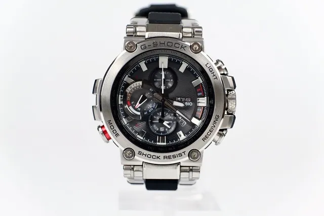 Casio G-Shock MT-G Black and Silver Sports Watch 5