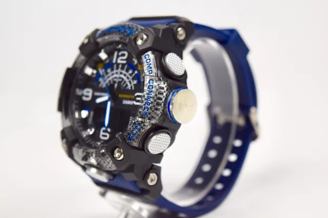 Casio G-Shock Mudmaster Quad Sensor Black and Blue Sports Watch 2