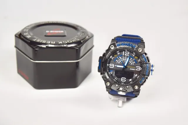 Casio G-Shock Mudmaster Quad Sensor Black and Blue Sports Watch 8
