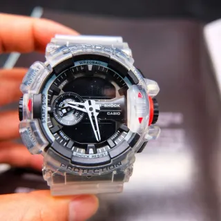 Casio G-Shock Transparent Resin Black Dial Sports Watch